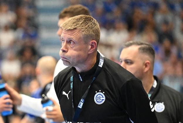 Gudjon Valur Sigurdsson, VfL Gummersbach, Coach with chubby cheeks (GER), VfL Gummersbach vs. SC Magdeburg, Handball, Opel Bundesliga, VfL Gummersbach, 1st Division, 2026–2027 season, Matchday 1, Schwalbe Arena, Gummersbach, August 30, 2026 (GER), VfL Gummersbach vs. SC Magdeburg, Handball 1, Opel Bundesliga, VfL Gummersbach, 1st Division, 2026–2027 season, Matchday 1, Schwalbe Arena, Gummersbach, August 30, 2026, Gummersbach Copyright: xEibner-Pressefoto JuergenxAugstx EP_JAT