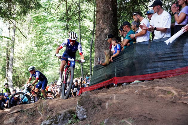 2026 UCI Mountain Bike World Championships Picture by Ed Sykes SWpix.com - 30 08 2026 - Cycling - 2026 UCI Mountain Bike World Championships - Val di Sole, Trentino, Italy - Cross-country Olympic (XCO) - Men Elite - Adrien Yves Claude Boichis (France) Copyright: x xSWpix.comx(t axPhotographyxHubxLtd)xEdxSykes SWpix.comx SWP-3030-21657