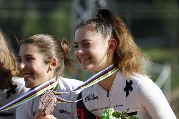 August 30, 2026, Daolasa di Commezzadura, Val di Sole Bikeland, 2026 UCI MTB World Championships Men’s U23 XCO (Cross Country Olympic) Monique Halter, 3rd place and bronze medalist at the 2026 Women’s U23 Cross Country Olympic World Championships in Daolasa di Commezzadura, Val di Sole Bikeland, Trento, Italy Copyright: xJustPictures.ch FrancescoxMinghettix jp-en-FrMi-_NG_2503