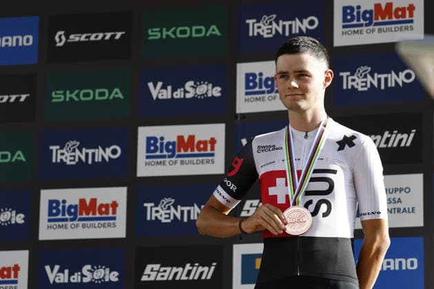 August 30, 2026, Daolasa di Commezzadura, Val di Sole Bikeland, 2026 UCI MTB World Championships Men’s U23 XCO (Cross Country Olympic)—Nicolas Halter of Switzerland, 3rd place and bronze medal at the 2026 Men’s U23 Cross Country Olympic World Championships in Daolasa di Commezzadura, Val di Sole Bikeland, Trento, Italy Copyright: xJustPictures.ch FrancescoxMinghettix jp-en-FrMi-_NG_2570