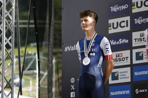 August 30, 2026, Daolasa di Commezzadura, Val di Sole Bikeland, 2026 UCI MTB World Championships Men s U23 XCO (Cross Country Olympic) Alix Andre Gallis of France, 2nd place and silver medal at the 2026 Men’s U23 Cross Country Olympic World Championships in Daolasa di Commezzadura, Val di Sole Bikeland, Trento, Italy Copyright: xJustPictures.ch FrancescoxMinghettix jp-en-FrMi-_NG_2591