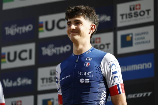 August 30, 2026, Daolasa di Commezzadura, Val di Sole Bikeland, 2026 UCI MTB World Championships Men’s U23 XCO (Cross Country Olympic) Nael Rouffiac from France, 1st place, World Champion, and gold medalist at the 2026 Men s U23 Cross Country Olympic World Championships in Daolasa di Commezzadura, Val di Sole Bikeland, Trento, Italy Copyright: xJustPictures.ch FrancescoxMinghettix jp-en-FrMi-_NG_2599