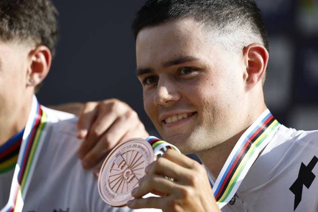 August 30, 2026, Daolasa di Commezzadura, Val di Sole Bikeland, 2026 UCI MTB World Championships Men’s U23 XCO (Cross Country Olympic) – Nicolas Halter of Switzerland, 3rd place and bronze medal at the 2026 Men’s U23 Cross Country Olympic World Championships in Daolasa di Commezzadura, Val di Sole Bikeland, Trento, Italy Copyright: xJustPictures.ch FrancescoxMinghettix jp-en-FrMi-_NG_2704