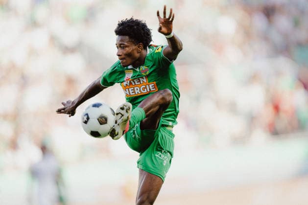 SOCCER - BL, Rapid vs Sturm VIENNA,AUSTRIA,30.AUG.26 - SOCCER - ADMIRAL Bundesliga, SK Rapid Wien vs SK Sturm Graz. Image shows Moulaye Haidara (Rapid).  GEPAxpictures xAlexanderxSolc