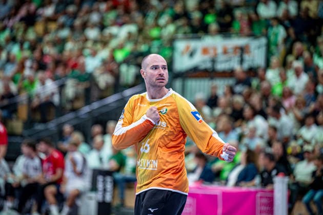 OPEL Handball Bundesliga: HSG Wetzlar vs. SG BBM Bietigheim, August 30, 2026; Laszlo Bartucz, HSG Wetzlar, 16; OPEL Handball Bundesliga: HSG Wetzlar vs. SG BBM Bietigheim, Wetzlar, August 30, 2026 Copyright: xBEAUTIFULxSPORTS Roeczeyx