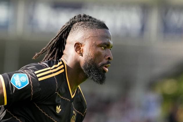 VELSEN-ZUID , 30-08-2026 , BUKO Stadion , season 2026 2027 , Dutch Eredivisie football , match between Telstar and Ajax , Picture shows AFC Ajax player Tolu Arokodare Telstar - Ajax  x206252105x Copyright: