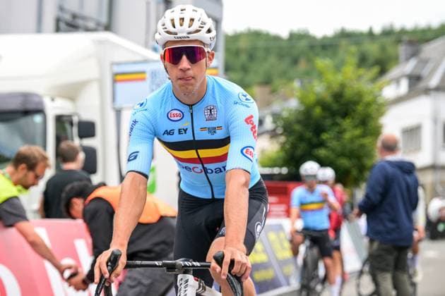 Belgian Jente Michels of Alpecin-Premier Tech is pictured during the UEC Gravel European Championships in Houffalize (138 km), on Sunday 30 August 2026. DAVIDxPINTENS  x184733192x
