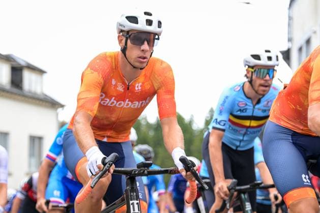 Dutch TJULANDER Michael pictured in action during the UEC Gravel European Championships in Houffalize (138 km), on Sunday 30 August 2026. DAVIDxPINTENS  x184733351x