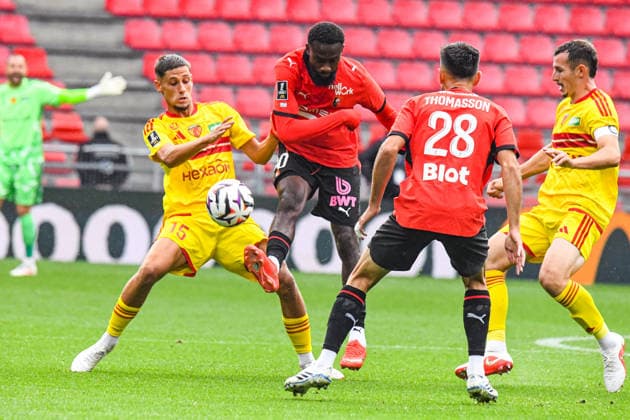 FOOTBALL : Stade Rennais vs Le Mans FC - Ligue 1 - JournÃ e 2 - 30 08 2026 Noa Boisse (Le Mans FC) Issa Soumare (Stade Rennais) RennesFrance  Copyright: xBaptistexAutissierx