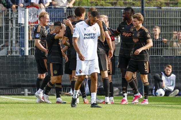 VELSEN, 30-08-2026 , BUKO Stadium , season 2026 2027 , Dutch Eredivisie football , match between Telstar and Ajax , picture shows Telstar player Marvin Peersman dejected after 3-0 Telstar - Ajax  x206252807x Copyright: