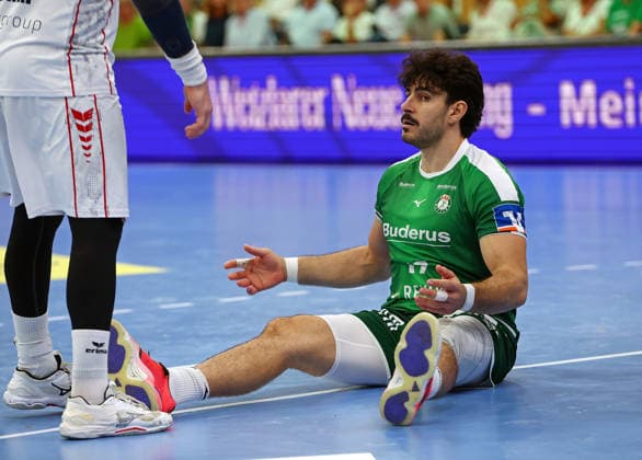 August 30, 2026, xovx, Opel Handball Bundesliga, HSG Wetzlar vs. SG BBM Bietigheim, Doruk Pehlivan, HSG Wetzlar disappointed, looking disappointed, Wetzlar Buderus Arena, Hesse, Germany, DE