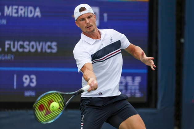 US Open tennis tournament - Day 1 Marton Fucsovics of Hungary in action against Daniel Merida of Spain during the Men™s Singles round one of the US Open Tennis Championships at the USTA Billie Jean King National Tennis Center in Flushing Meadows, New York, USA, 30 August 2026. The 2026 US Open tournament runs from 23 August through 13 September. FLUSHING MEADOWS NEW YORK United States  Copyright: xSARAHxYENESELx