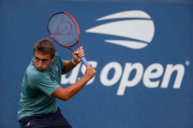 US Open tennis tournament - Day 1 Daniel Merida of Spain in action against Marton Fucsovics of Hungary during the Men™s Singles round one of the US Open Tennis Championships at the USTA Billie Jean King National Tennis Center in Flushing Meadows, New York, USA, 30 August 2026. The 2026 US Open tournament runs from 23 August through 13 September. FLUSHING MEADOWS NEW YORK United States  Copyright: xSARAHxYENESELx