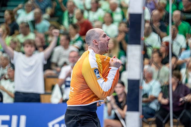 OPEL Handball Bundesliga: HSG Wetzlar vs. SG BBM Bietigheim, August 30, 2026; Laszlo Bartucz (HSG Wetzlar), 16; OPEL Handball Bundesliga: HSG Wetzlar vs. SG BBM Bietigheim, Wetzlar, August 30, 2026 Copyright: xBEAUTIFULxSPORTS Roeczeyx