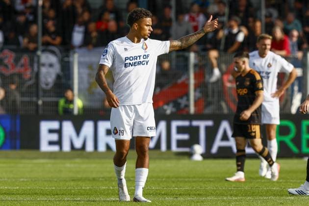 VELSEN, 30-08-2026 , BUKO Stadium , season 2026 2027 , Dutch Eredivisie football , match between Telstar and Ajax , picture shows Telstar player Fabiano Rust Telstar - Ajax  x206253150x Copyright: