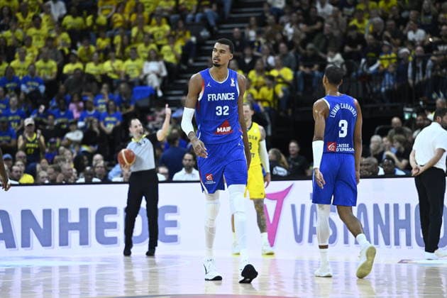 France s Victor Wembanyama during the FIBA World Cup Qualifier, second round, Group L, basketball game between Sweden and France at Avicii Arena in Stockholm, Sweden, August 30, 2026 STOCKHOLM SWEDEN x10080x  Copyright: xFredrikxSandberg TTx BASKETBALL QUALIFICATIONS WORLD CUP QUALIFICATIONS SWE-FRABASKET WORLD CUP QUALIFIER SWEDEN-FRANCE