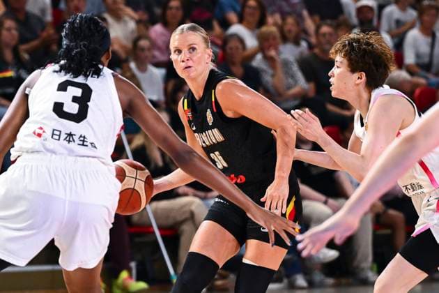Belgium v Japan - FIBA Women s World Cup Friendly OOSTENDE, BELGIUM - AUGUST 30 : Vanloo Julie guard of Belgium in action during the friendly match between Belgium and Japan in preparation for the FIBA Women s Basketball World Cup in Berlin on August 30, 2026 in Oostende, Belgium, 30 08 2026 Oostende Belgium  Copyright: xVincentxKalutx