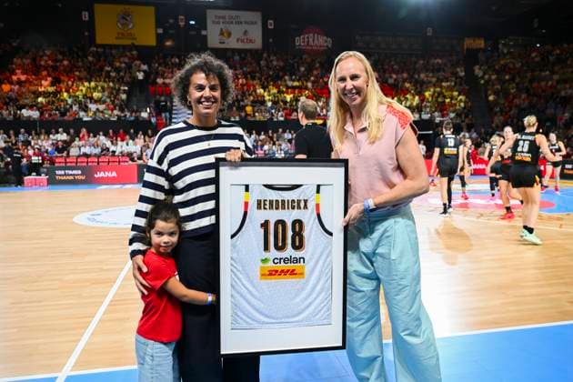 Belgium v Japan - FIBA Women s World Cup Friendly OOSTENDE, BELGIUM - AUGUST 30 : Ann Wauters, Sofie Hendrickx during the friendly match between Belgium and Japan in preparation for the FIBA Women s Basketball World Cup in Berlin on August 30, 2026 in Oostende, Belgium, 30 08 2026 Oostende Belgium  Copyright: xVincentxKalutx