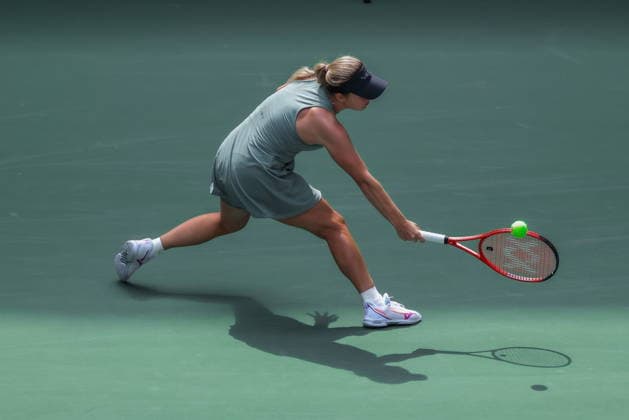 US Open tennis tournament - Day 1 Veronika Erjavec of Slovenia in action against Jasmine Paolini of Italy during the Women™s Singles round one of the US Open Tennis Championships at the USTA Billie Jean King National Tennis Center in Flushing Meadows, New York, USA, 30 August 2026. The 2026 US Open tournament runs from 23 August through 13 September. FLUSHING MEADOWS NEW YORK United States  Copyright: xOlgaxFedorovax