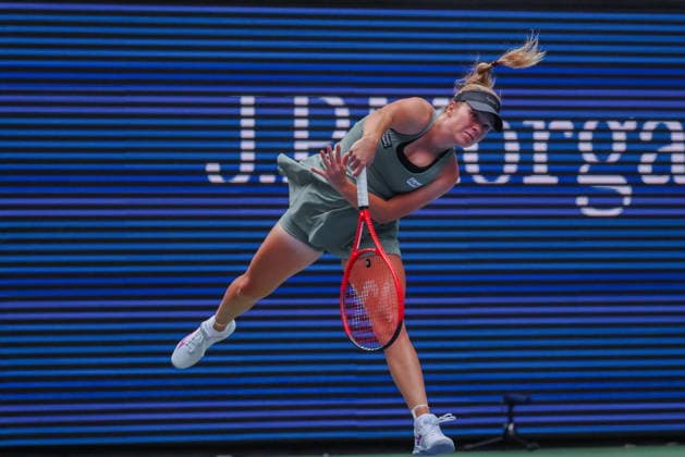US Open tennis tournament - Day 1 Veronika Erjavec of Slovenia in action against Jasmine Paolini of Italy during the Women™s Singles round one of the US Open Tennis Championships at the USTA Billie Jean King National Tennis Center in Flushing Meadows, New York, USA, 30 August 2026. The 2026 US Open tournament runs from 23 August through 13 September. FLUSHING MEADOWS NEW YORK United States  Copyright: xOlgaxFedorovax