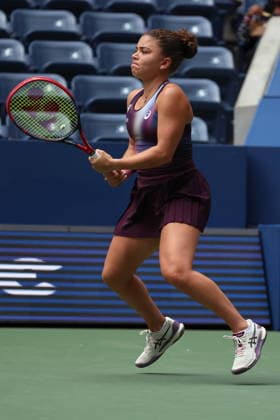 US Open tennis tournament - Day 1 Jasmine Paolini of Italy in action against Veronika Erjavec of Slovenia during the Women™s Singles round one of the US Open Tennis Championships at the USTA Billie Jean King National Tennis Center in Flushing Meadows, New York, USA, 30 August 2026. The 2026 US Open tournament runs from 23 August through 13 September. FLUSHING MEADOWS NEW YORK United States  Copyright: xOlgaxFedorovax