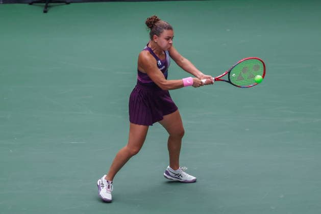 US Open tennis tournament - Day 1 Jasmine Paolini of Italy in action against Veronika Erjavec of Slovenia during the Women™s Singles round one of the US Open Tennis Championships at the USTA Billie Jean King National Tennis Center in Flushing Meadows, New York, USA, 30 August 2026. The 2026 US Open tournament runs from 23 August through 13 September. FLUSHING MEADOWS NEW YORK United States  Copyright: xOlgaxFedorovax
