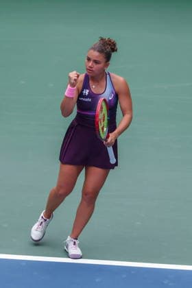 US Open tennis tournament - Day 1 Jasmine Paolini of Italy reacts against Veronika Erjavec of Slovenia during the Women™s Singles round one of the US Open Tennis Championships at the USTA Billie Jean King National Tennis Center in Flushing Meadows, New York, USA, 30 August 2026. The 2026 US Open tournament runs from 23 August through 13 September. FLUSHING MEADOWS NEW YORK United States  Copyright: xOlgaxFedorovax