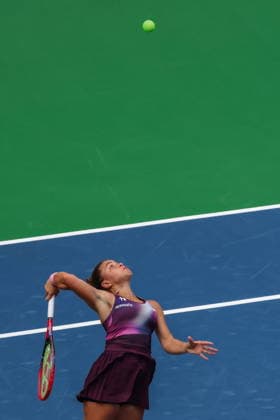 US Open tennis tournament - Day 1 Jasmine Paolini of Italy in action against Veronika Erjavec of Slovenia during the Women™s Singles round one of the US Open Tennis Championships at the USTA Billie Jean King National Tennis Center in Flushing Meadows, New York, USA, 30 August 2026. The 2026 US Open tournament runs from 23 August through 13 September. FLUSHING MEADOWS NEW YORK United States  Copyright: xOlgaxFedorovax