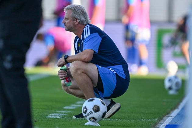 SOCCER - BL, Hartberg vs Ried HARTBERG,AUSTRIA,30.AUG.26 - SOCCER - ADMIRAL Bundesliga, TSV Hartberg vs SV Ried. Image shows head coach Markus Schopp (Hartberg).  GEPAxpictures xAvnixRetkoceri