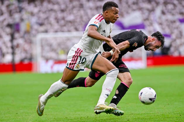 August 30, 2026, Madrid, Madrid, Spain: 10 KYLIAN MBAPPE of Real Madrid CF in action during the match on Matchday 3 of the 2026-27 National League First Division Championship between REAL MADRID C.F. and MALAGA CF, played at the Bernabeu Stadium on August 30, 2026, in Madrid, Spain. Madrid Spain - ZUMAc312 20260830_zsp_c312_053 Copyright: xOscarxManuelxSanchezx