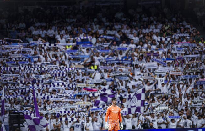 Real Madrid CF v Malaga CF - LaLiga MADRID, SPAIN - AUGUST 30: Thibaut Courtois of Real Madrid CF during the LaLiga EA Sports match between Real Madrid CF and Malaga CF at Bernabeu Stadium on August 30, 2026 in Madrid, Spain. Pablo Garcia Sacristan Anadolu Madrid Spain. Editorial use only. Please get in touch for any other usage.  Copyright: x2026xAnadoluxPabloxGarciaxSacristanx