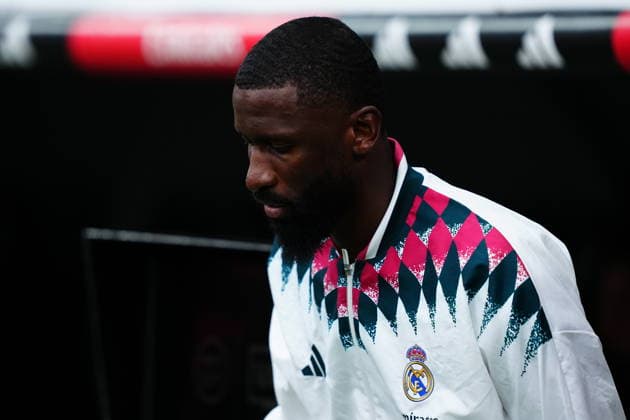 Real Madrid v Malaga - LaLiga EA Sports 2026 27 Antonio Rüdiger of Real Madrid CF is seen during the ceremony prior to during the LaLiga EA Sports 2026 27 match between Real Madrid CF and Malaga CF at Santiago Bernabeu on August 30, 2026 in Madrid, Spain. Madrid Santiago Bernabeu Madrid Spain Copyright: xGokhanxTanerx xPSxImagesxGokhanxTanerx
