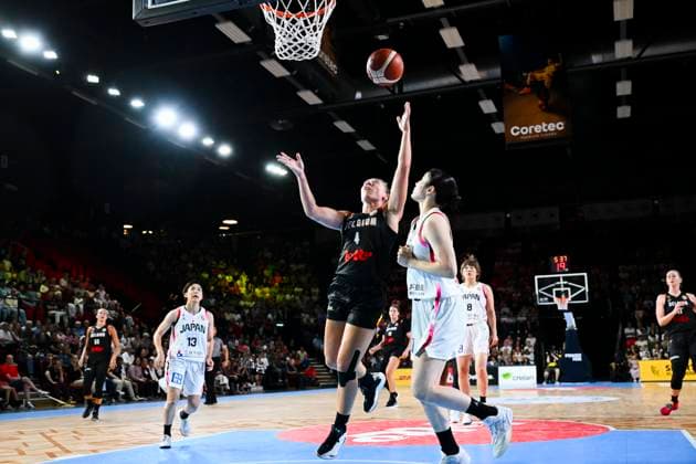 Belgium v Japan - FIBA Women s World Cup Friendly OOSTENDE, BELGIUM - AUGUST 30 : Ramette Elise guard of Belgium in action during the friendly match between Belgium and Japan in preparation for the FIBA Women s Basketball World Cup in Berlin on August 30, 2026 in Oostende, Belgium, 30 08 2026 Oostende Belgium  Copyright: xVincentxKalutx