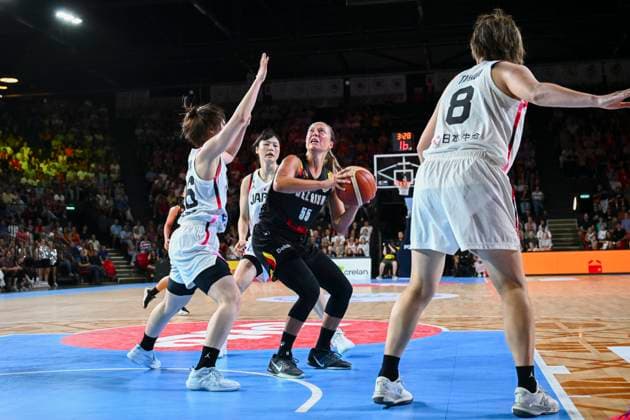 Belgium v Japan - FIBA Women s World Cup Friendly OOSTENDE, BELGIUM - AUGUST 30 : Allemand Julie guard of Belgian Cats in action during the friendly match between Belgium and Japan in preparation for the FIBA Women s Basketball World Cup in Berlin on August 30, 2026 in Oostende, Belgium, 30 08 2026 Oostende Belgium  Copyright: xVincentxKalutx