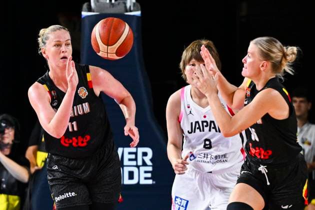 Belgium v Japan - FIBA Women s World Cup Friendly OOSTENDE, BELGIUM - AUGUST 30 : Meesseman Emma forward of Belgium in action during the friendly match between Belgium and Japan in preparation for the FIBA Women s Basketball World Cup in Berlin on August 30, 2026 in Oostende, Belgium, 30 08 2026 Oostende Belgium  Copyright: xVincentxKalutx