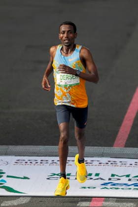 43rd edition of the Mexico City Marathon Ethiopian Balew Yihunie crosses the finish line in third place at the 43rd edition of the Mexico City Marathon 2026 in Mexico City, Mexico, 30 August 2026. Ciudad de México (es-ES) Mexico  Copyright: xISAACxESQUIVELx