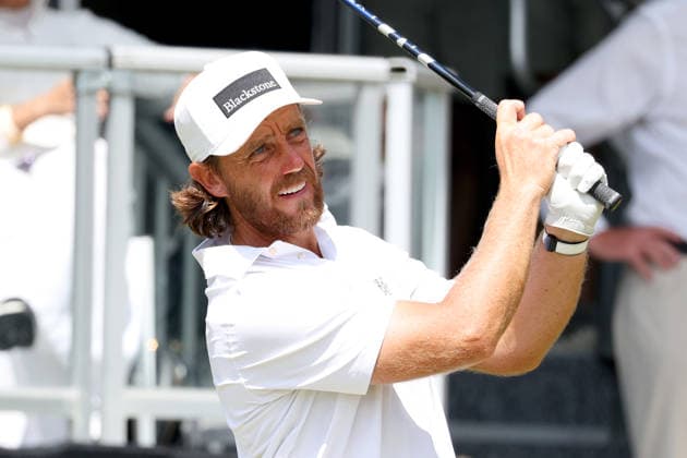 ATLANTA, GA - AUGUST 30: Defending champion Tommy Fleetwood of England hits his tee shot on hole 1 to start the fourth and final round of the PGA, Golf Herren Tour Championship on August 30, 2026 at East Lake Golf Club in Atlanta, Georgia. (Photo by David J. Griffin Icon Sportswire) GOLF: AUG 30 PGA Tour Championship EDITORIAL USE ONLY Icon9532608300096