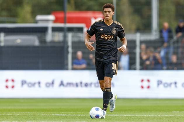 VELSEN, 30-08-2026 , BUKO Stadium , season 2026 2027 , Dutch Eredivisie football , match between Telstar and Ajax , picture shows Ajax player Aaron Bouwman Telstar - Ajax  x206255023x Copyright: