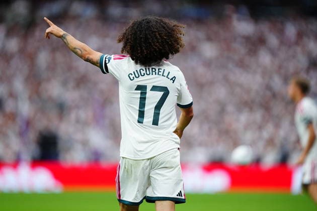 Real Madrid v Malaga - LaLiga EA Sports 2026 27 Marc Cucurella of Real Madrid CF reacts the LaLiga EA Sports 2026 27 match between Real Madrid CF and Malaga CF at Santiago Bernabeu on August 30, 2026 in Madrid, Spain. Madrid Santiago Bernabeu Madrid Spain Copyright: xGokhanxTanerx xPSxImagesxGokhanxTanerx
