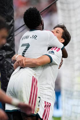 August 30, 2026, Madrid, Madrid, Spain: Arda Guler of Real Madrid CF celebrates after scoring his team s fourth goal during the Spanish League, LaLiga EA Sports, football match played between Real Madrid and Malaga CF at Bernabeu stadium on August 30, 2026, in Madrid, Spain. Madrid Spain - ZUMAa181 20260830_zaa_a181_164 Copyright: xOscarxJ.xBarrosox