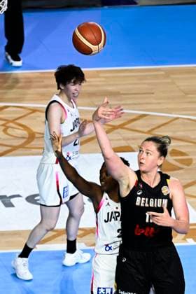 Belgium v Japan - FIBA Women s World Cup Friendly OOSTENDE, BELGIUM - AUGUST 30 : Meesseman Emma forward of Belgium in action during the friendly match between Belgium and Japan in preparation for the FIBA Women s Basketball World Cup in Berlin on August 30, 2026 in Oostende, Belgium, 30 08 2026 Oostende Belgium  Copyright: xVincentxKalutx