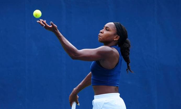 Coco Gauff practices 2026 US Open, Day One, USTA Billie Jean King National Tennis Center, New York, USA - 30 Aug 2026New York USTA Billie Jean King National T New York (NY) United States of America EDITORIAL USE ONLY No use with unauthorised audio, video, data, fixture lists, club league logos or live services. Online in-match use limited to 120 images, no video emulation. No use in betting, games or single club league player publications.  Copyright: xJavierxGarcia Shutterstockx 17124546o