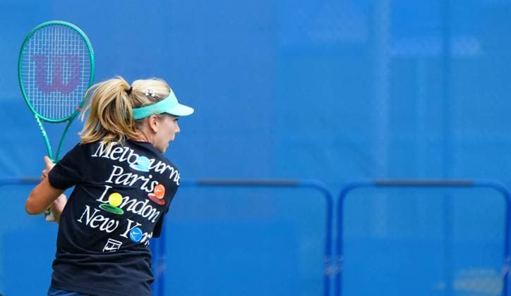 Katie Boulter practices 2026 US Open, Day One, USTA Billie Jean King National Tennis Center, New York, USA - 30 Aug 2026New York USTA Billie Jean King National T New York (NY) United States of America EDITORIAL USE ONLY No use with unauthorised audio, video, data, fixture lists, club league logos or live services. Online in-match use limited to 120 images, no video emulation. No use in betting, games or single club league player publications.  Copyright: xJavierxGarcia Shutterstockx 17124546t