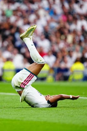 Real Madrid v Malaga - LaLiga EA Sports 2026 27 Kylian Mbappe of Real Madrid CF reacts during the LaLiga EA Sports 2026 27 match between Real Madrid CF and Malaga CF at Santiago Bernabeu on August 30, 2026 in Madrid, Spain. Madrid Santiago Bernabeu Madrid Spain Copyright: xGokhanxTanerx xPSxImagesxGokhanxTanerx
