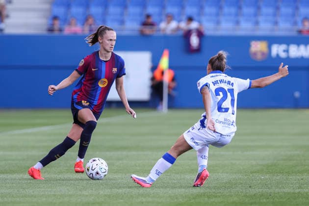 August 30, 2026, Sant Joan Despi, Barcelona, Spain: Caroline Graham of FC Barcelona, Barca in action during the Spanish Women league, Liga F, football match played between FC Barcelona and Costa Adeje Tenerife at Johan Cruyff Stadium on August 30, 2026 in Sant Joan Despi, Barcelona. FC Barcelona V Costa Adeje Tenerife - Liga F  - ZUMAa181 20260830_zaa_a181_201 Copyright: xJavierxBorregox