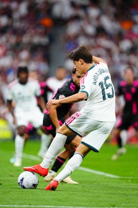 Real Madrid v Malaga - LaLiga EA Sports 2026 27 Arda Güler of Real Madrid CF is seen in action during the LaLiga EA Sports 2026 27 match between Real Madrid CF and Malaga CF at Santiago Bernabeu on August 30, 2026 in Madrid, Spain. Madrid Santiago Bernabeu Madrid Spain Copyright: xGokhanxTanerx xPSxImagesxGokhanxTanerx