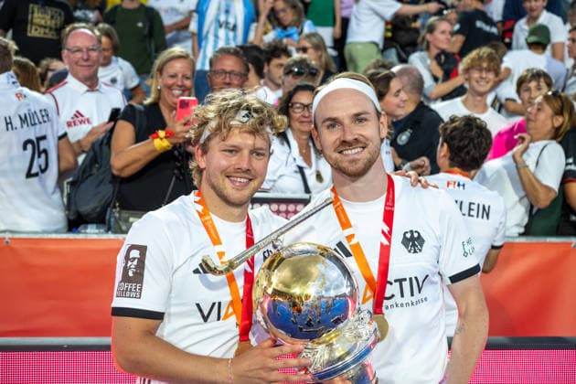 Deutschland vs. Spanien - Männer Finale - FIH Hockey Weltmeisterschaft, World Cup, 2026 Wavre, Belgium, 30 August 2026: This Prinz mit Christopher Rühr, 17, Germany während des Herren Finale zwischen Deutschland and Spanien bei der FIH Hockey Weltmeisterschaft, World Cup in Belgien 2026, Belfius Hockey Arena in Wavre, Belgium. Foto: Axel Kaste Wavre Belfius Hockey Arena Walloon Brabant Belgium *** Germany vs. Spain Men s Final, FIH Hockey World Championship, World Cup, 2026, Wavre, Belgium, August 30, 2026. This photo features Prinz with Christopher Rühr, 17, Germany, during the men’s final between Germany and Spain at the FIH Hockey World Championship, World Cup in Belgium 2026, at the Belfius Hockey Arena in Wavre, Belgium. Photo by Axel Kaste, Wavre, Belfius Hockey Arena, Walloon Brabant, Belgium AKa WM Finale M Deuschland - Spanien 30.8.26 SG-7363