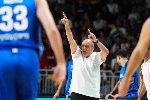 August 30, 2026, Riga, Latvija: Head Coach of Israel ARIEL BEIT-HALAHMY reacts during the FIBA Basketball World Cup 2027 European Qualifiers Second Round Ã‚Â· Group K match between Latvia and Israel at Xiaomi Arena, in Riga, Latvia, August 30, 2026 FIBA Basketball World Cup 2027 European Qualifiers Second Round Ã‚Â· Group K Match Between Latvia And Israel  - ZUMAp305 20260830_zip_p305_030 Copyright: xEdijsxPalensx