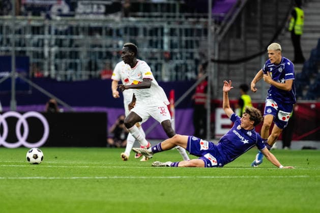 SOCCER - BL, RBS vs A.Wien SALZBURG,AUSTRIA,30.AUG.26 - SOCCER - ADMIRAL Bundesliga, Red Bull Salzburg vs FK Austria Wien. Image shows Abubakr Barry (RBS).  GEPAxpictures xJulioxArellano