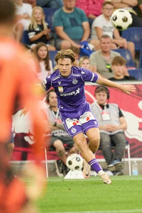 Salzburg, Austria, August 30, 2026 ADMIRAL Bundesliga 2026–2027 Matchday 5: FC Red Bull Salzburg vs. FK Austria Wien. Pictured: Daniel Nnodim, FAK Red Bull Arena Copyright: xFotostandx xWassmuthx